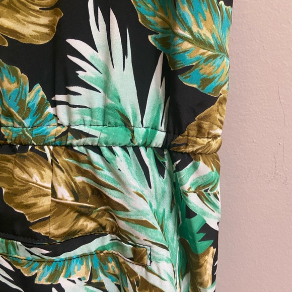 Lauren Ralph Lauren Palm Fronds Tropical Print Jumpsuit, Size 14 - Picture 10 of 16